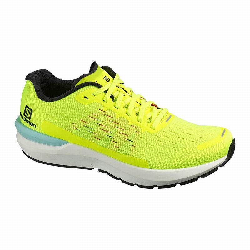 Salomon Israel SONIC 3 BALANCE - Mens Running Shoes - Yellow/White (MTGX-17294)